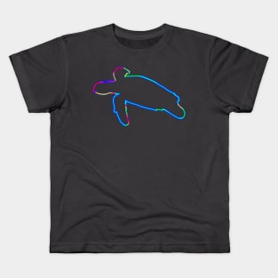 Neon sea turtle Kids T-Shirt